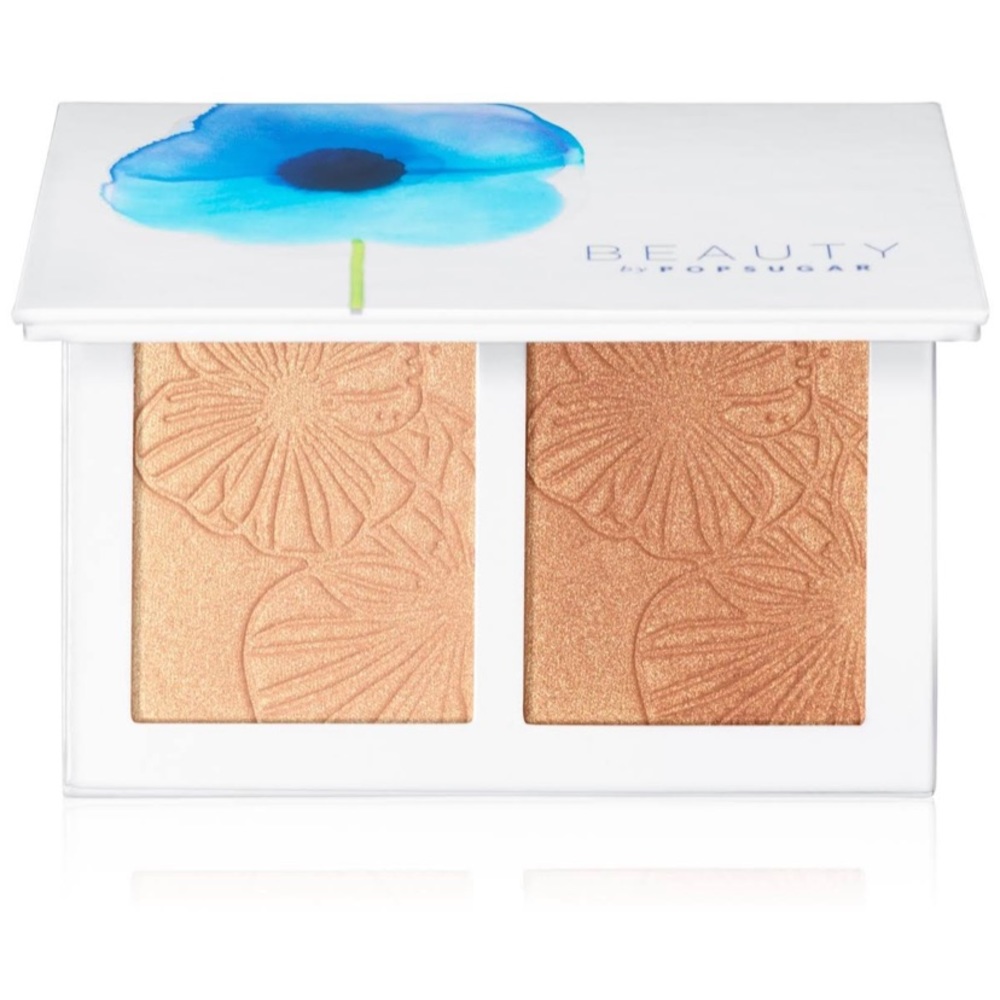 NWT BEAUTY BY POPSUGAR Be Bright Shimmer Highlighter Hot Damn 2 Pan Palette